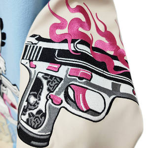 Wholesale Varsity Leather <b>Jacket</b> with Leather Sleeves & Embroidery | Custom College <b>Letterman</b> <b>Jackets</b> OEM/ODM Supplier - Product Image 3