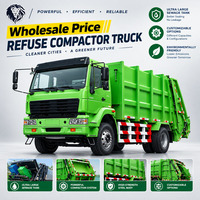 Camion compacteur à chargement arrière 4x2, camion compacteur de déchets, véhicule de collecte des ordures pour l'assainissement des communautés résidentielles