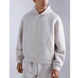 Sweat-shirts à capuche épais en coton 100% pour hommes, impression personnalisée de logo, épaules tombantes, sweat-shirt pour hommes - Product Image 4