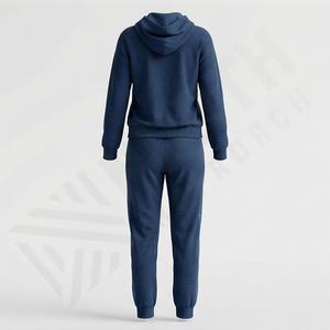 Conjunto Deportivo de Manga Larga con Cremallera para Mujer, Nuevo, Personalizado, de Algodón, Secado Rápido, Transpirable, con Top Corto y Pantalones Cortos, Conjuntos Sólidos Personalizados - Product Image 2