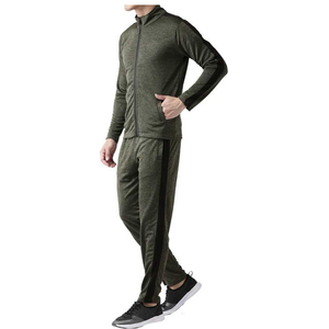 Chándales de poliéster con cremallera de verano para hombre 2025, ropa deportiva barata de alta calidad, chándal liso para estampado - Product Image 2