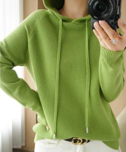 Women Hoodies and Sweatshirts <b>Long</b> Sleeve Sweaters Wool Clothing New Arrivals Knitted <b>Jumpers</b> Female Outerwears Hoodies - Product Image 1