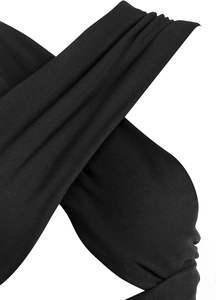 Haut court côtelé côtelé respirant pour femmes longueur courte froncé à lacets haut bandana Cami avec débardeur imprimé croisé - Product Image 2