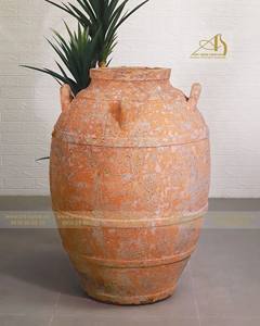 Maceta de cerámica naranja OC060H96OR Ocean-Maceta duradera ecológica de diseño moderno para uso interior/exterior Jardín Hotel Decoración Mini - Product Image 2