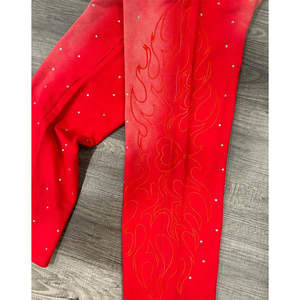 Pantalons pour hommes de haute qualité en gros, lourds, délavés à l'acide et décolorés au soleil, avec strass, surdimensionnés - Product Image 2