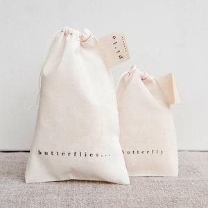 Wholesale Reusable Black Cotton Canvas <b>Tote</b> <b>Bag</b> with Drawstring Elegant Muslin Shopping <b>Bag</b> - Product Image 3