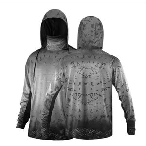 Sudadera con Capucha de Manga Larga para Hombre, Color Degradado, UPF 50, Anti-UV, para Pesca, Deportes al Aire Libre, Camiseta con Estampado por Sublimación, Poliéster - Product Image 4