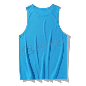 Camiseta sin mangas de algodón suave para hombre con cuello redondo y ajuste clásico para ropa informal Camiseta sin mangas para hombre lista para el gimnasio - Product Image 2