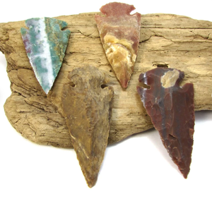 Puntas de flecha de ágata india de 1 a 9 pulgadas | Puntas de flecha de ágata India Piedra curativa Artesanía Puntas de flecha de ágata natural - Product Image 2