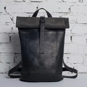 Haute qualité LRTB-0091 Vintage Roll Top affaires étanche sac à dos pour ordinateur portable antivol école décontracté nouveau Design sac d'ordinateur - Product Image 1