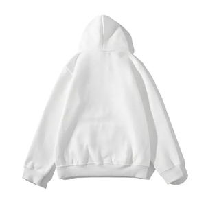 Vente en gros de sweats à capuche personnalisés en coton mélangé pour hommes Streetwear sweat à capuche vierge sans ficelle saisonnier hiver teint uni - Product Image 5
