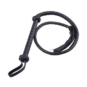 Bride de chasseur en cuir noir sur mesure avec poignée Équestre Faux cuir Chasseur Equine Entraînement Réglable Fit Chevaux - Product Image 1