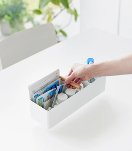 Boîte de rangement multifonctionnelle <span class=keywords><strong>en</strong></span> métal à prix d'usine, boîte de rangement de bureau, boîte de premiers soins, boîte de rangement mince avec poignée <span class=keywords><strong>en</strong></span> <span class=keywords><strong>bois</strong></span> - Product Image 3