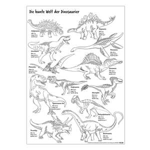 Modern A3 Size Dinosaur Coloring <b>Poster</b> 120g Offset Paper Stylish Wall Decor - Product Image 4