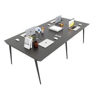 Mesa Minimalista de 4 Plazas, 120x240cm, Patas de Acero, Requiere Ensamblaje, HBCO012 - Product Image 1