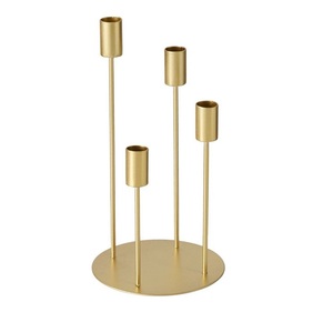 New Design Attractive Decorative Wedding Table Wholesale Hot Selling <b>Candle</b> <b>Holder</b> Set Metal Iron Gold Long <b>Candle</b> <b>Stick</b> <b>Holders</b> - Product Image 1