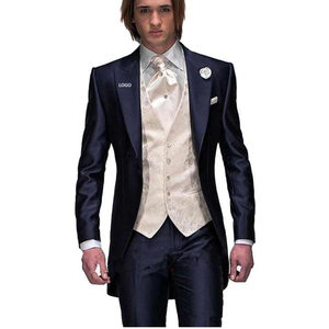 Costume de mariage formel pour homme, 3 pièces, coupe classique, veste et pantalon, style masculin pour les mariages - Product Image 3