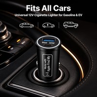 Chargeur de voiture 2-en-1 avec traceur GPS, 1 an, charge rapide 30W, technologie BLE, compatible avec toutes les voitures, compatible Apple Find My et Android Find Hub