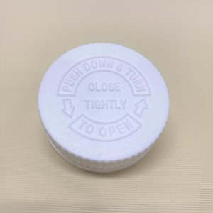Vietnam Usine Imprimé Logo PP Plastique 2-COUCHE BLANC PP Bouchons En Plastique-36mm Bouchons À Vis Pour Pilules Bouteilles Pharmaceutiques - Product Image 4