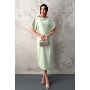 เดรสผ้าซาตินสีมิ้นท์ - สีมิ้นท์ - Product Image 1