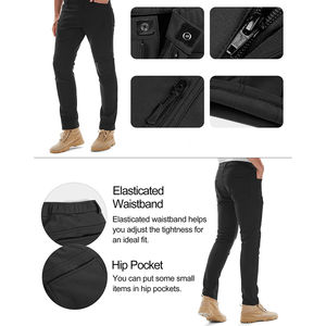 Respirant élégant hommes softshell pantalon extérieur pantalon imperméable durable coupe-vent hiver camping randonnée décontracté et sport - Product Image 3