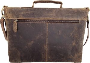 World Craft Impex Handmade 16 Inch Buffalo Leather Briefcase <b>Laptop</b> <b>Messenger</b> <b>Bag</b> Office Briefcase College <b>Bag</b> for Men and Women - Product Image 4