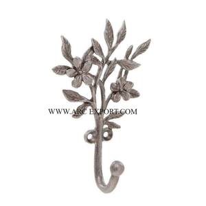 Lot de 3 crochets et cintres muraux en aluminium poli or de grande taille Crochets et cintres décoratifs uniques de style nouveau pour la maison - Product Image 4