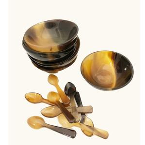 Cuenco de cuerno pulido para casas rústicas modernas - Product Image 3