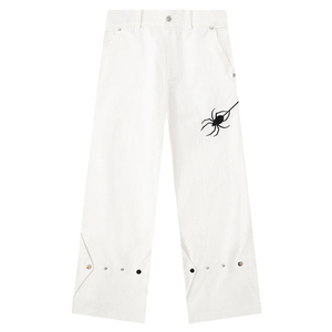 กางเกงยีนส์ขาตรงสำหรับผู้ชายทรงหลวมขากว้างกางเกงธรรมดากางเกงยีนส์ซักได้ - Product Image 2