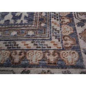 Alfombra de Lana Anudada a Mano Azul Viscaya AKWL-3092, Patrón Geométrico Rectangular, Alfombra para Pasillo o Sala de Estar, 9x12 Pulgadas, para Decoración del Hogar - Product Image 3