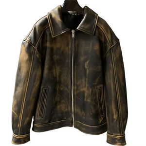 Chaqueta de Cuero Genuino de Oveja de Alta Calidad para Invierno 2026, Chaqueta de Cuero Delgada para Hombre y Mujer, Venta al Por Mayor en Línea - Product Image 2
