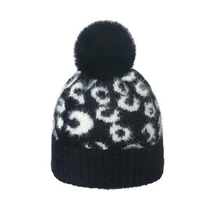 Gorro de Punto Jacquard de Lana 100% Suave y Cálido Unisex para Otoño e Invierno, Color Sólido para Viajes y Playa - Product Image 2
