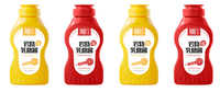 Bouteille Squeezable en Plastique PEBD de 220 ml pour Miel, Sirop, Sauce Piquante, Chili, Ketchup, Moutarde, Mayonnaise, Fromage et Vinaigrette