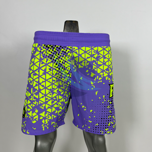 Shorts de combat BJJ MMA 2 en 1 avec impression personnalisée par sublimation SPOFIT INTERNATIONAL, doublure de compression intégrée, short de grappling et de boxe - Product Image 1
