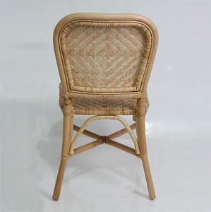 Silla de Jardín de Teca Pulida Natural para Patio Exterior, Cafetería, Resort, Villa y Comedor de Patio, Diseño Tejido a Mano, Ecológica y Duradera - Product Image 2