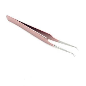 Pinzas de extensión de pestañas de instrumento de belleza a la venta/diseñe sus propias pinzas de pestañas con logotipo para salón - Product Image 1