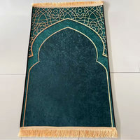 Tapis de prière islamique musulman Tapis lavable Tapis de prière islam en polyester de haute qualité Tapis de prière portable et pliable