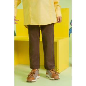 กางเกงขายาวทรงตรงสำหรับเด็กผู้ชาย FARROW สีเบจ ผ้าทวิลล์ หลายขนาด - Product Image 6