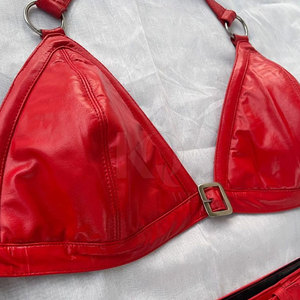 Soutien-gorge en cuir léger pour femme, grande taille, qualité supérieure, maintien élevé, coutures durables, logo frontal, idéal pour le yoga - Product Image 4