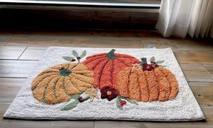 Alfombrilla antideslizante superabsorbente de microfibra con diseño de calabaza supersuave para baño/dormitorio/Cocina/hogar - Product Image 3