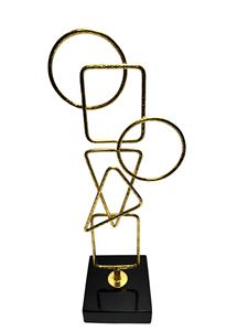 ฐานหินอ่อนรูปปั้นที่ทันสมัยและสแตนเลสชุบทอง EPL สำหรับคอนโซลและโต๊ะกาแฟ - Product Image 2