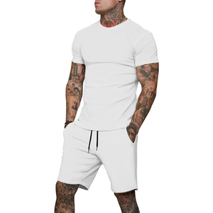 Survêtements pour hommes de haute qualité respirant tricoté 2 pièces tenues athlétiques décontractées survêtements pour hommes ensemble ensembles de survêtement - Product Image 3