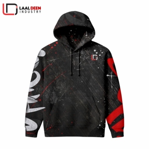 เสื้อฮู้ดสวมหัวผ้าคอตตอนโพลีเอสเตอร์ฤดูหนาวผ้าหนา260ก. เป็นมิตรต่อสิ่งแวดล้อมสำหรับผู้ชาย2025 - Product Image 1