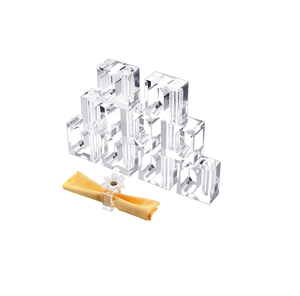 La plupart des ronds de serviette en verre acrylique en vrac anneaux de serviette en gros pour les mariages utilise à moins de votre budget - Product Image 1