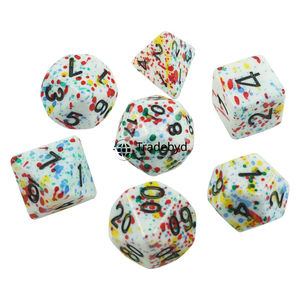 Dados Poliédricos de Hueso Natural Hechos a Mano, 7 Piezas, Ecológicos, de Lujo, para Juegos de Mesa y RPG, Tradebyd - Product Image 5