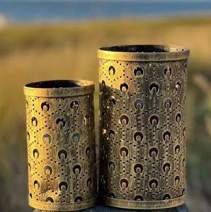 Elegante portavelas de hierro para mesa, para velas de té, para interiores y exteriores, para decoración de hogar, hotel, oficina, bodas y fiestas. - Product Image 2