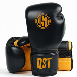 Gants de boxe et de MMA confortables en cuir PU pour hommes avec un soutien sécurisé du poignet et des poignées pour l'entraînement Logo personnalisé - Product Image 3