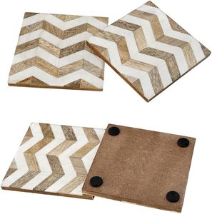 Excellent nouveau design décoration de table sous-verre en résine époxy bois napperons de table sous-verre pour boisson - Product Image 1