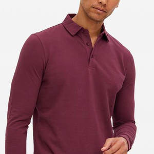 Chemises à manches longues tricotées de style personnalisé à prix compétitif 100% Chemises à manches longues tricotées de haute qualité pour hommes - Product Image 5