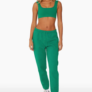 Custom <b>Women</b> Sweatpants High Quality Cotton <b>Fleece</b> <b>Jogger</b> Pants Loose Fit Casual Loungewear Factory Price - Product Image 4